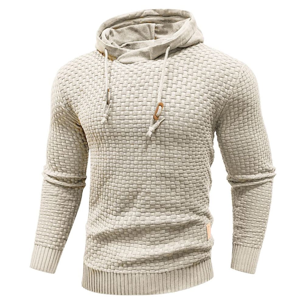 Jeremy - Sweat à capuche classique en laine pour homme