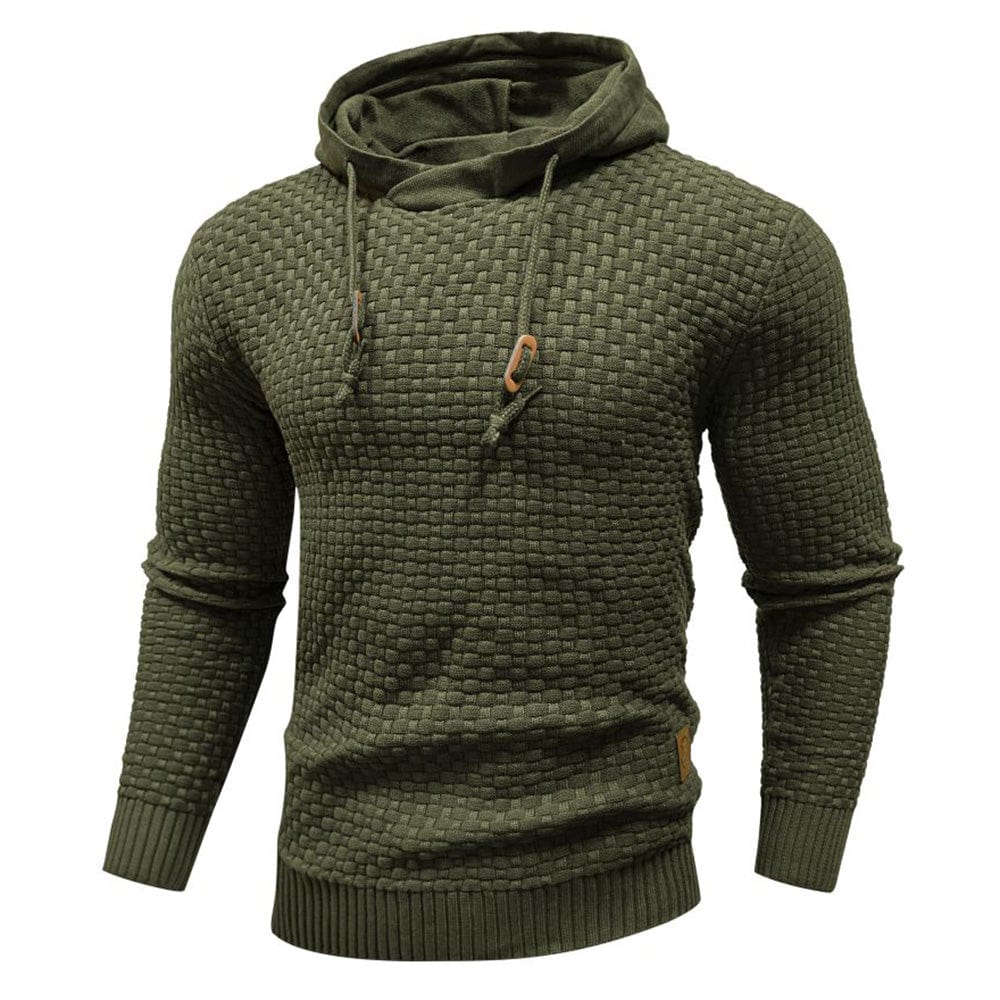 Jeremy - Sweat à capuche classique en laine pour homme