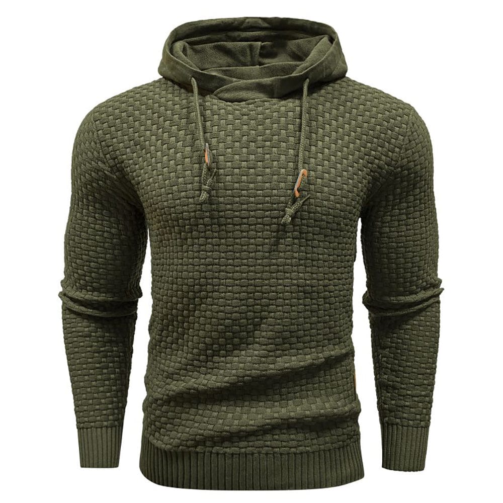 Jeremy - Sweat à capuche classique en laine pour homme