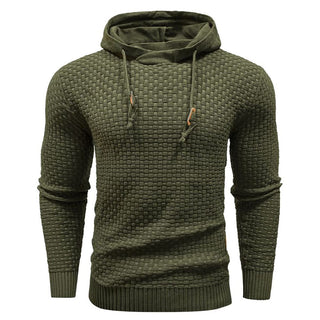 Jeremy - Sweat à capuche classique en laine pour homme
