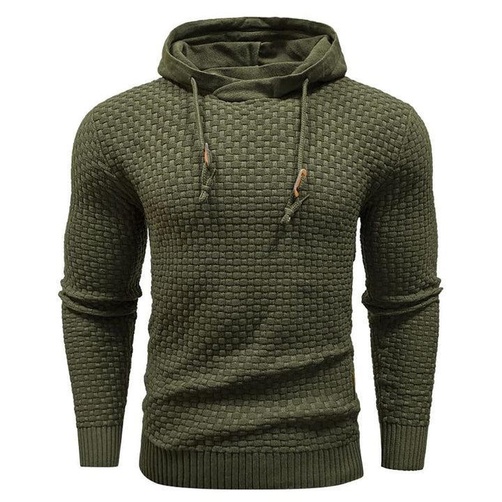 Jeremy - Sweat à capuche classique en laine pour homme