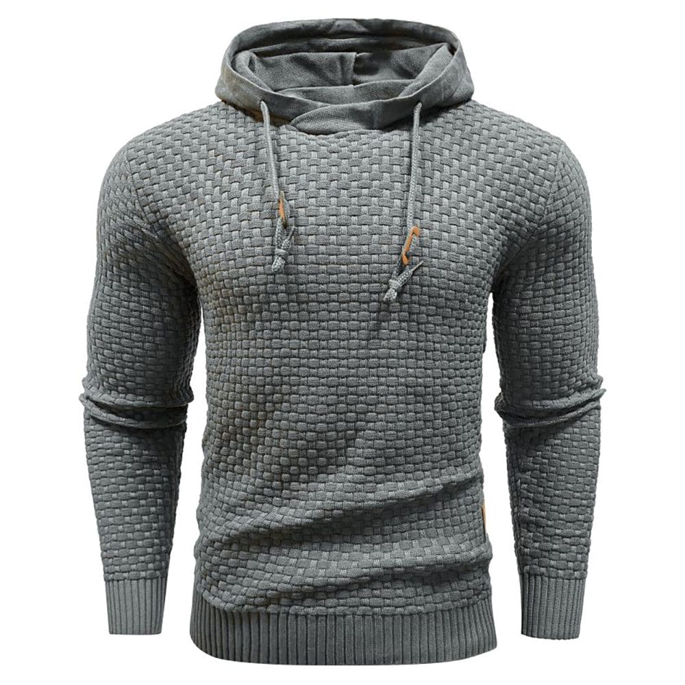 Jeremy - Sweat à capuche classique en laine pour homme