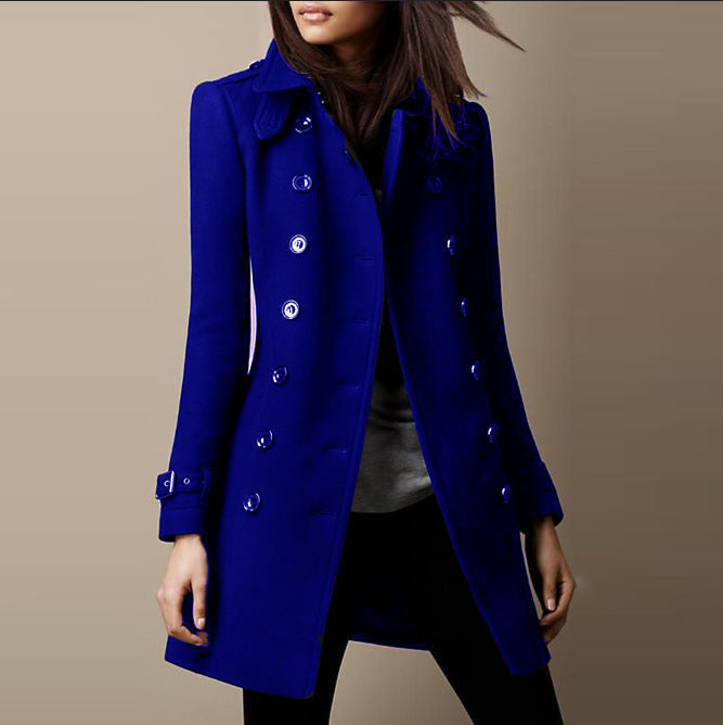 Clementa - Manteau Classique, Double Boutonnage &amp; Intemporel
