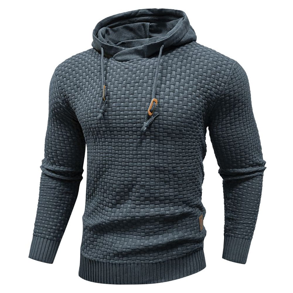 Jeremy - Sweat à capuche classique en laine pour homme