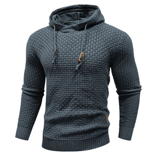 Jeremy - Sweat à capuche classique en laine pour homme