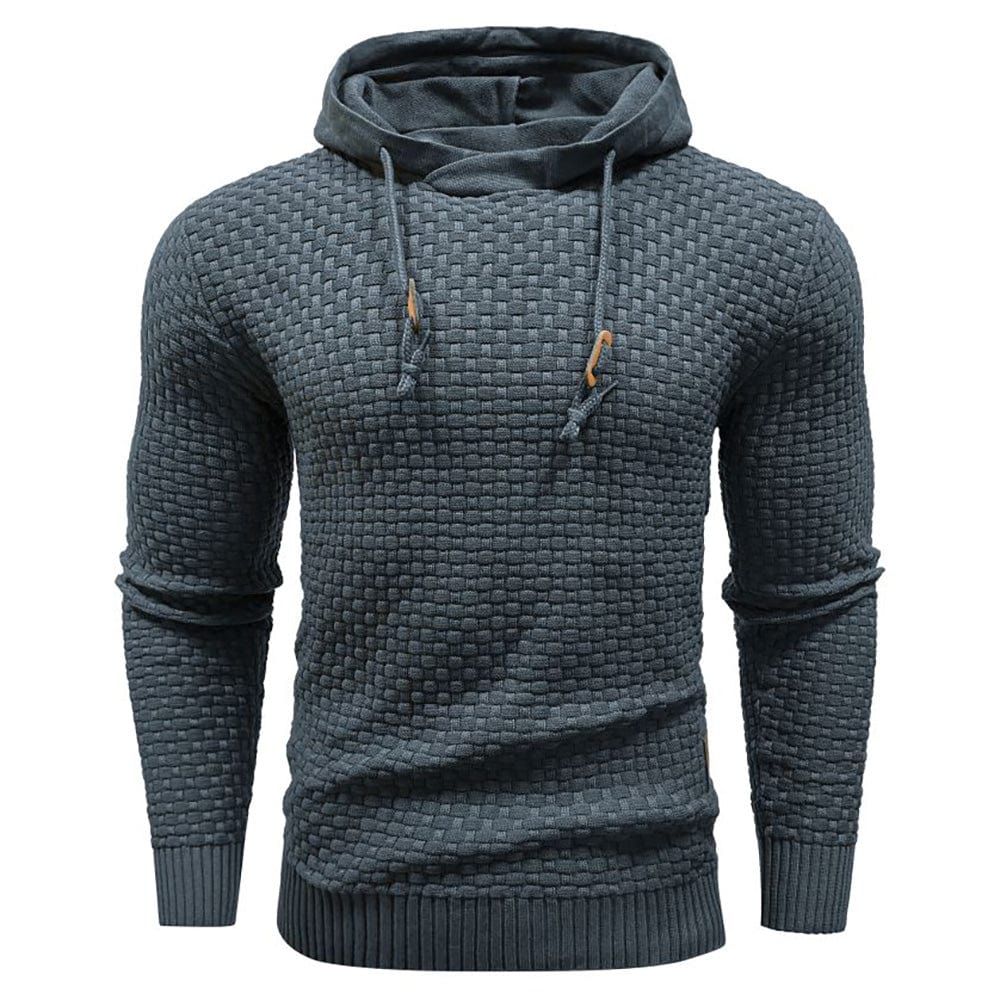 Jeremy - Sweat à capuche classique en laine pour homme