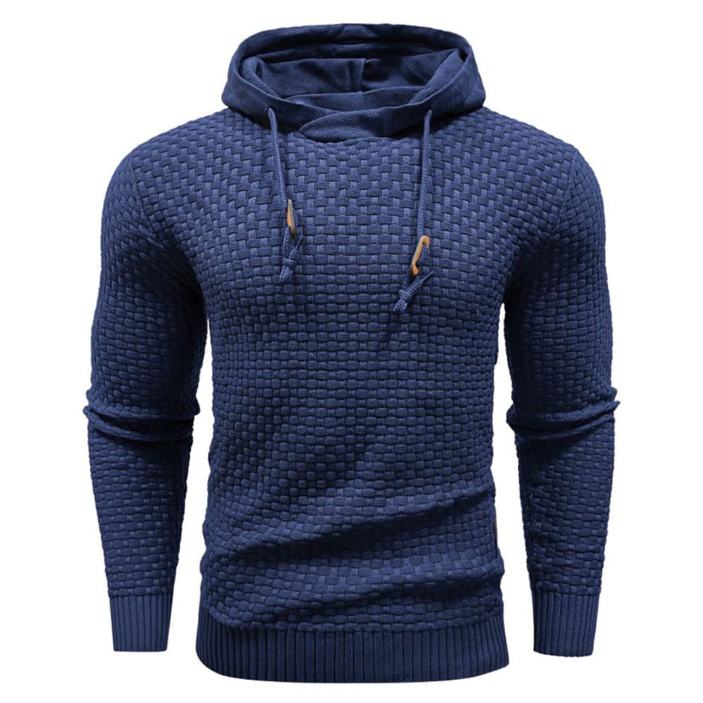 Jeremy - Sweat à capuche classique en laine pour homme