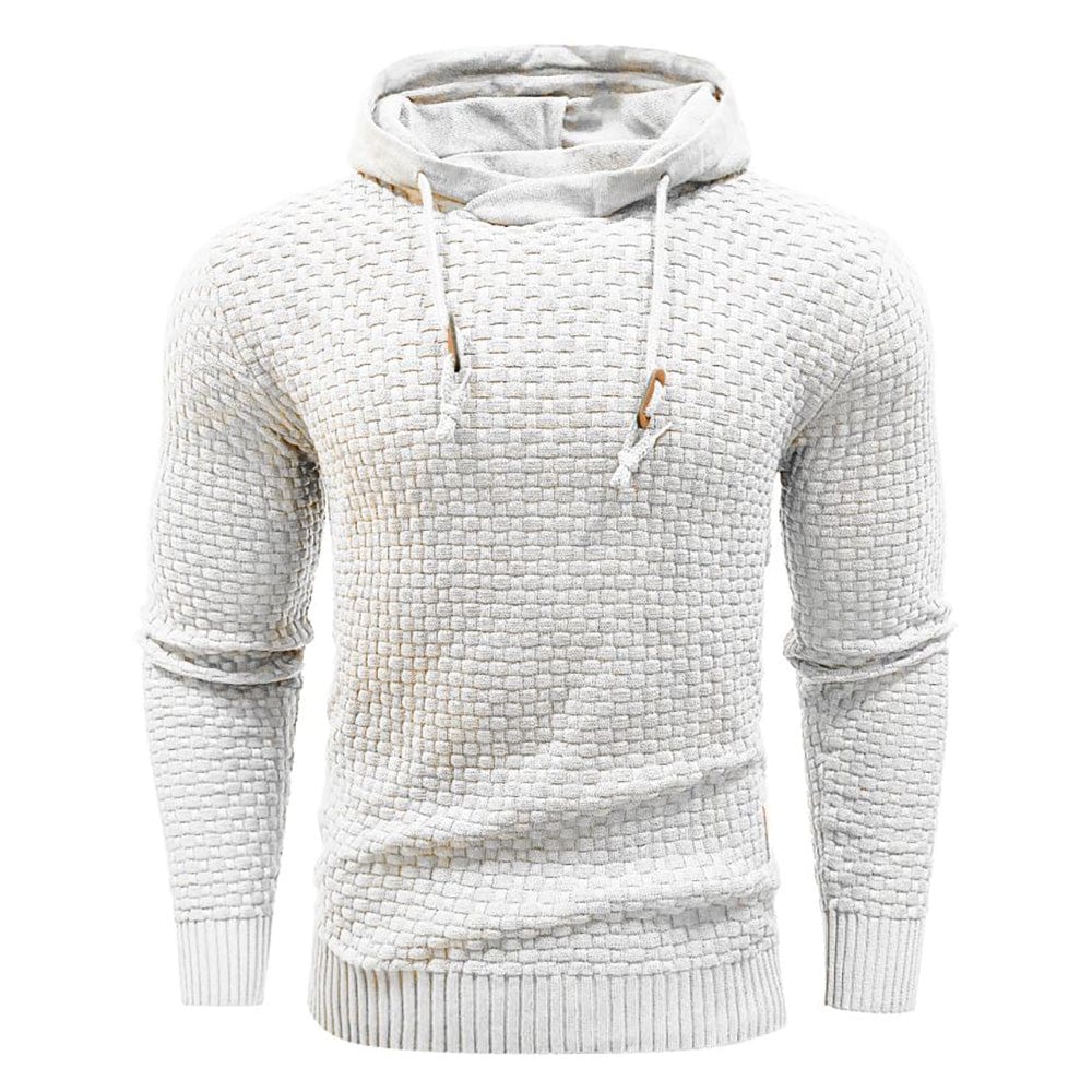 Jeremy - Sweat à capuche classique en laine pour homme
