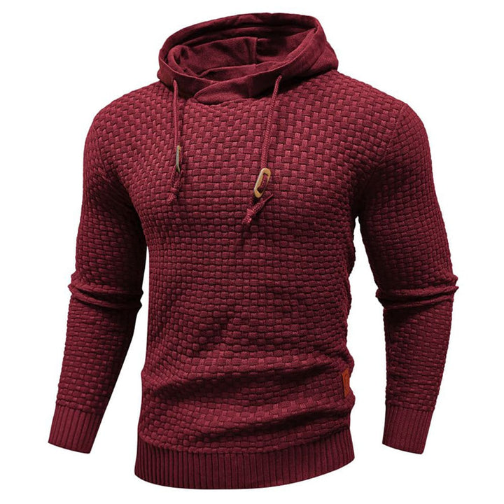 Jeremy - Sweat à capuche classique en laine pour homme
