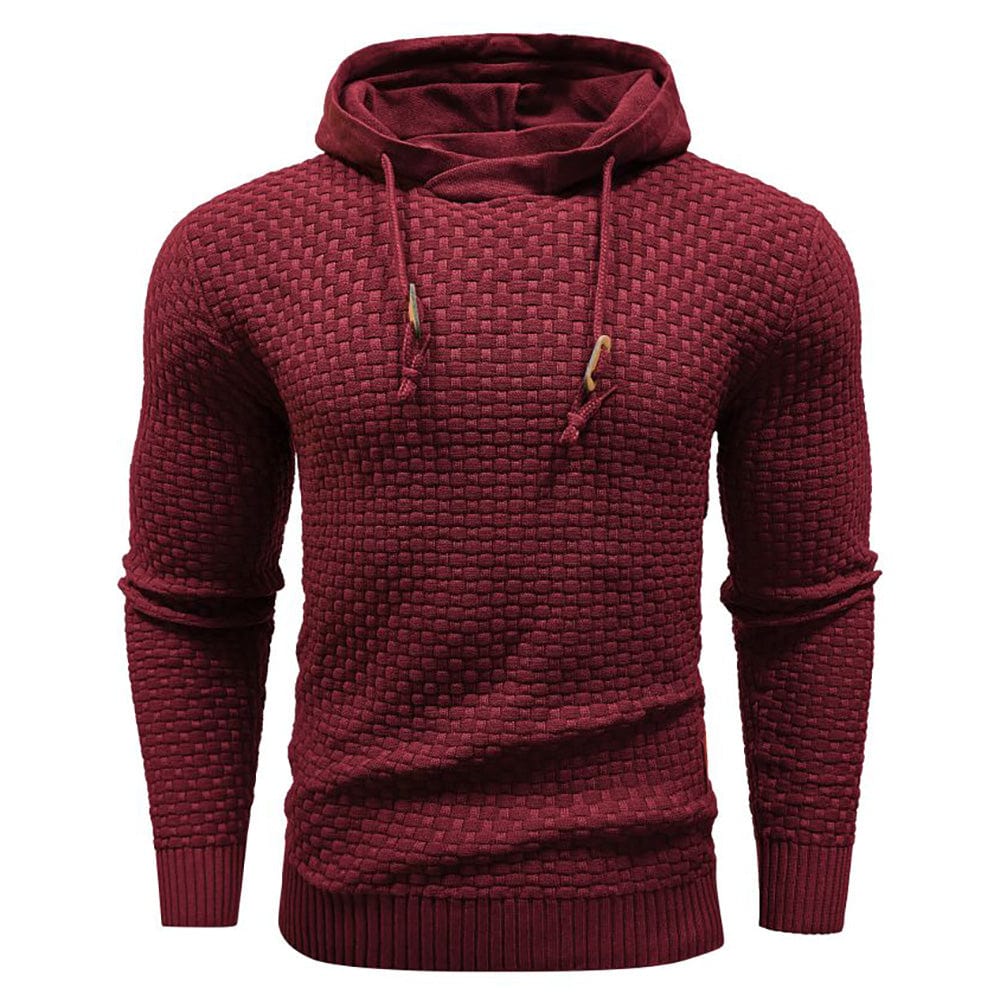 Jeremy - Sweat à capuche classique en laine pour homme