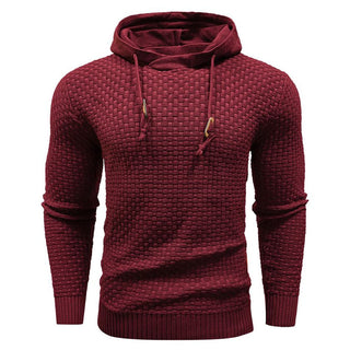 Jeremy - Sweat à capuche classique en laine pour homme