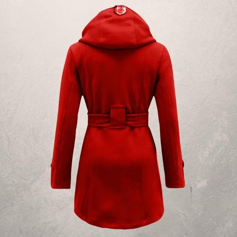 Fedrissa - Manteau Tendance Ceinture Capuche