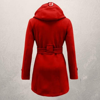 Fedrissa - Manteau Tendance Ceinture Capuche