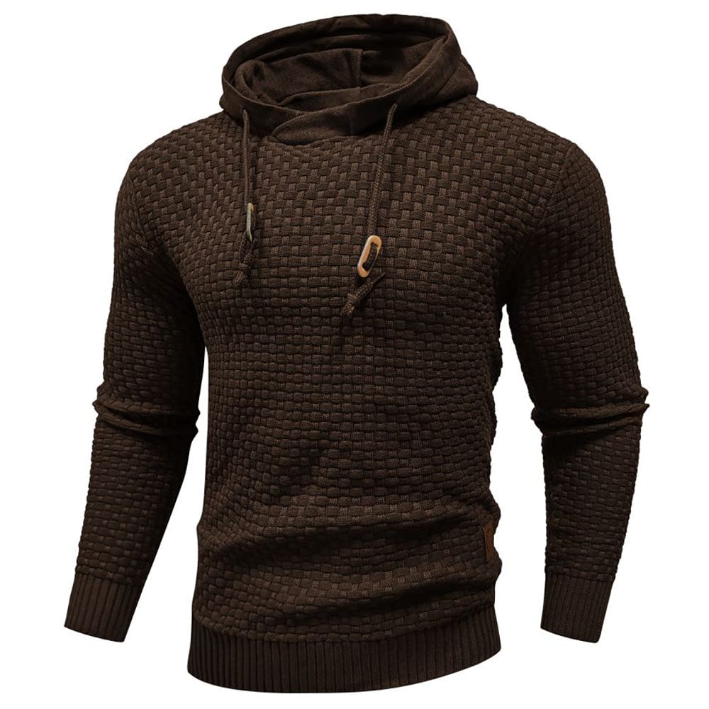 Jeremy - Sweat à capuche classique en laine pour homme