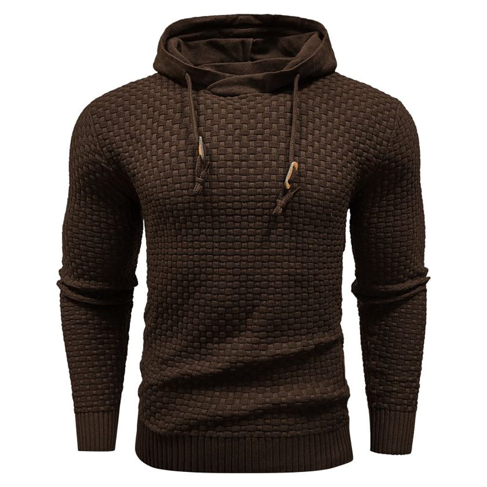 Jeremy - Sweat à capuche classique en laine pour homme