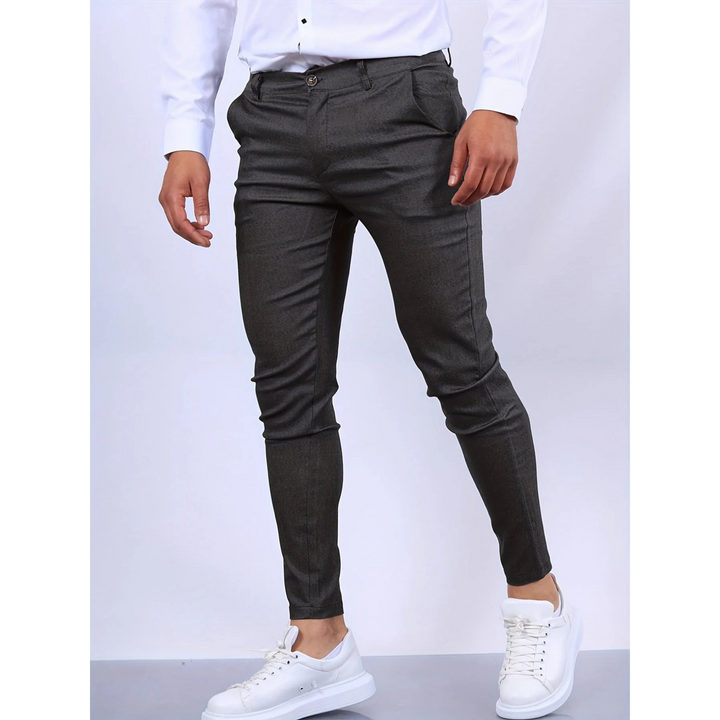 Hendric - Pantalon Business Homme  Coupe Slim Structurée