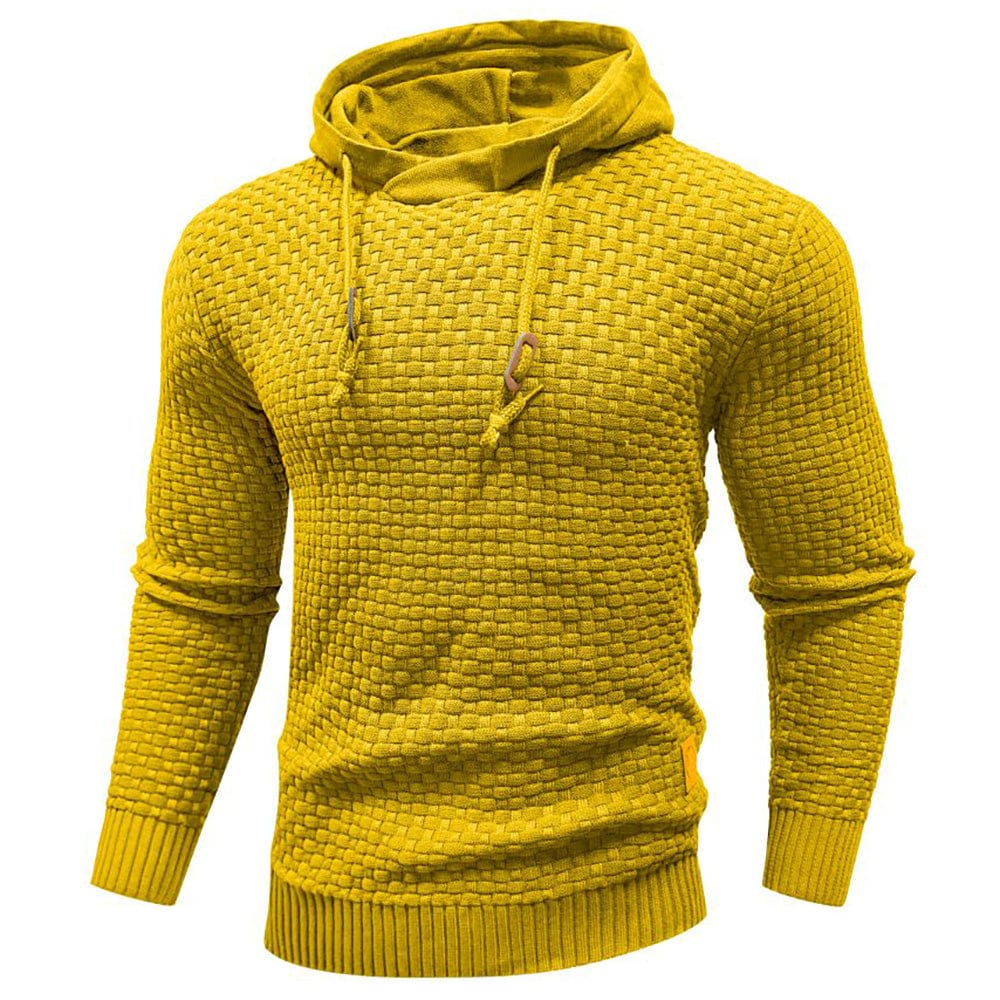 Jeremy - Sweat à capuche classique en laine pour homme