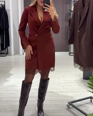 Isabel - Robe À Col V Et Inserts