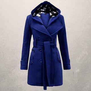 Fedrissa - Manteau Tendance Ceinture Capuche