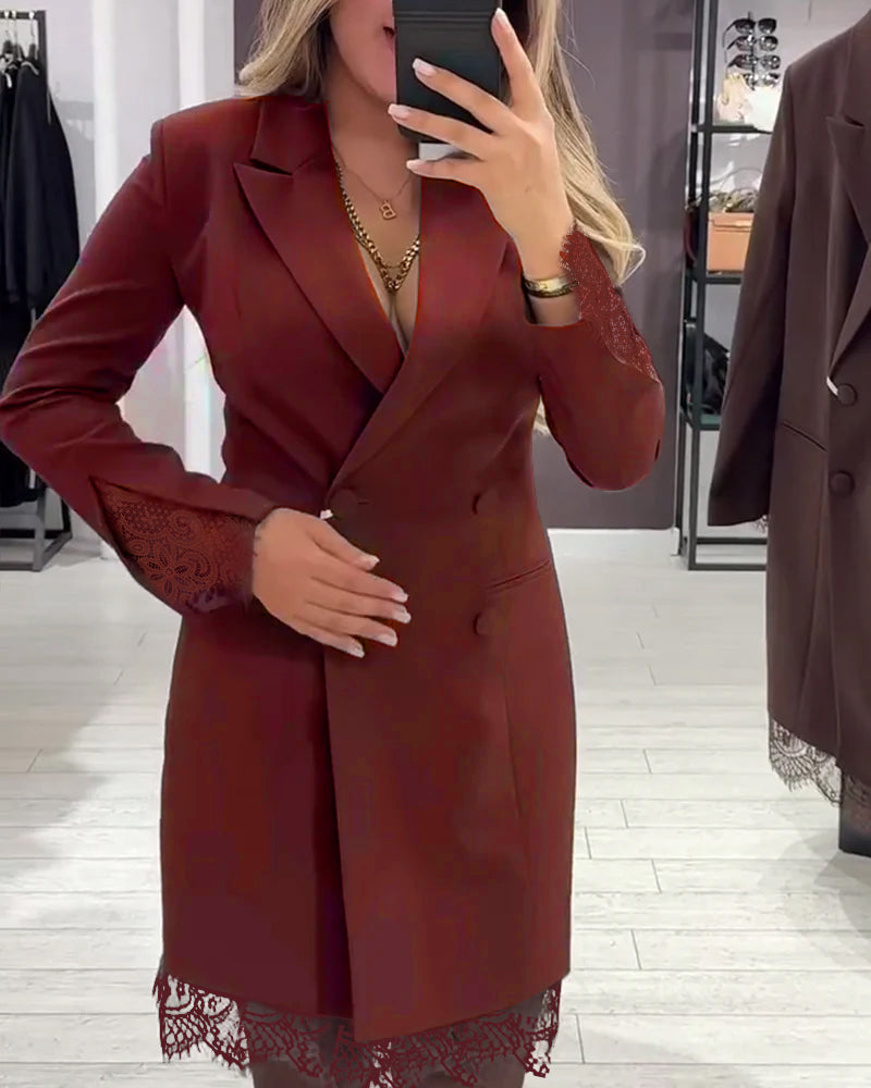 Isabel - Robe À Col V Et Inserts