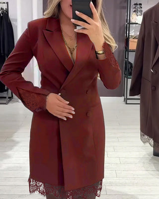 Isabel - Robe À Col V Et Inserts