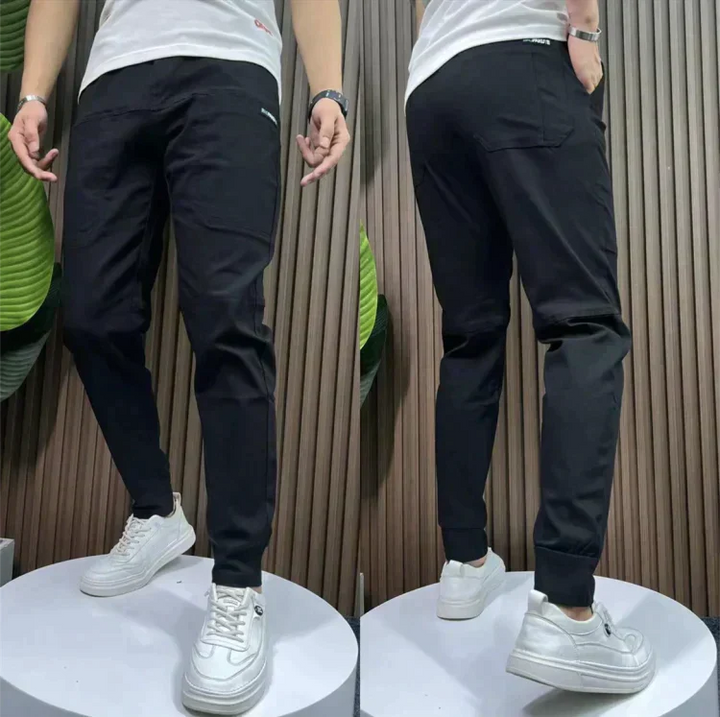 Steven - Pantalon cargo à poches multiples