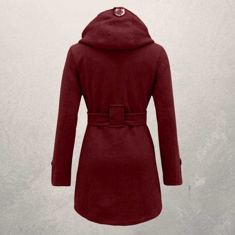 Fedrissa - Manteau Tendance Ceinture Capuche