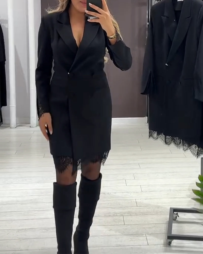 Isabel - Robe À Col V Et Inserts