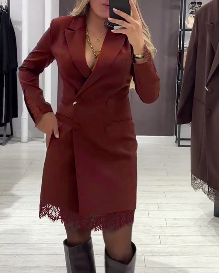 Isabel - Robe À Col V Et Inserts