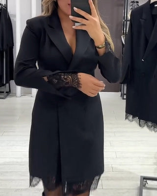 Isabel - Robe À Col V Et Inserts