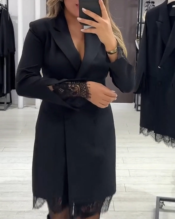 Isabel - Robe À Col V Et Inserts