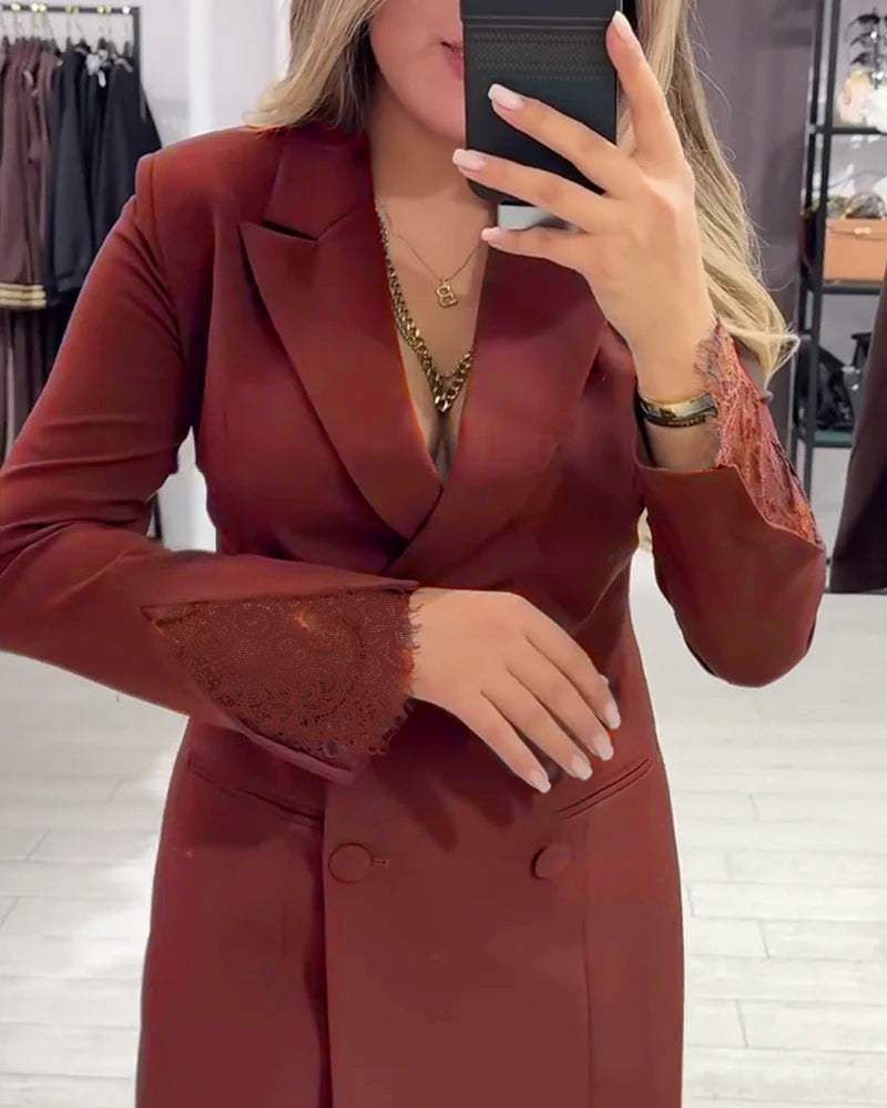Isabel - Robe À Col V Et Inserts