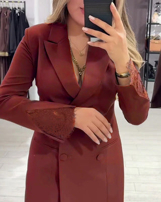 Isabel - Robe À Col V Et Inserts