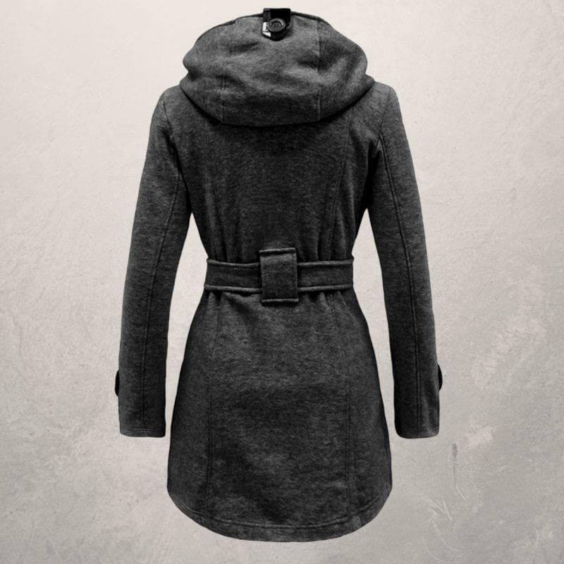 Fedrissa - Manteau Tendance Ceinture Capuche