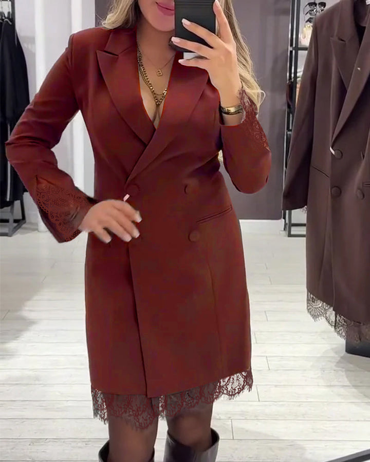 Isabel - Robe À Col V Et Inserts