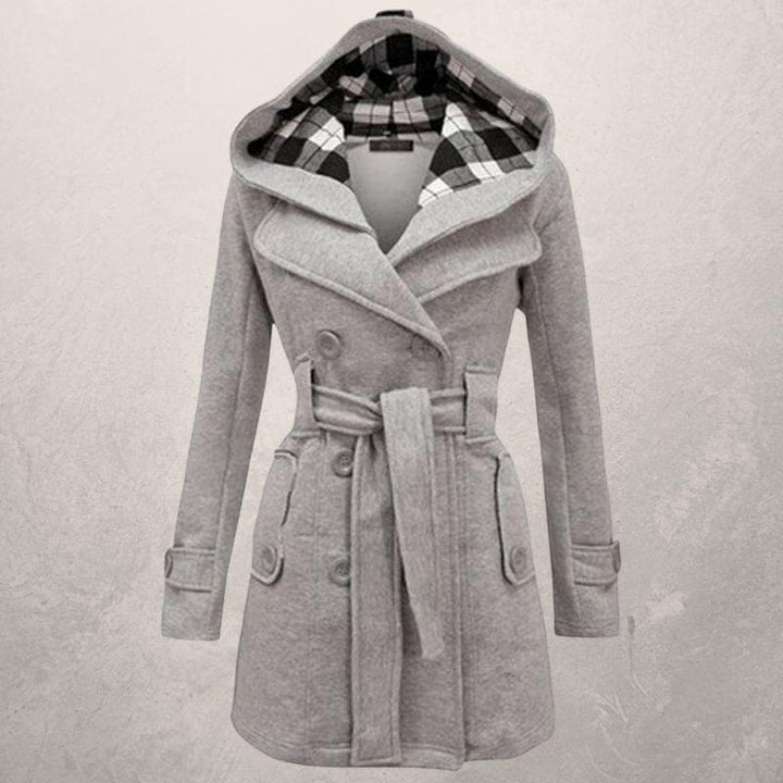 Fedrissa - Manteau Tendance Ceinture Capuche