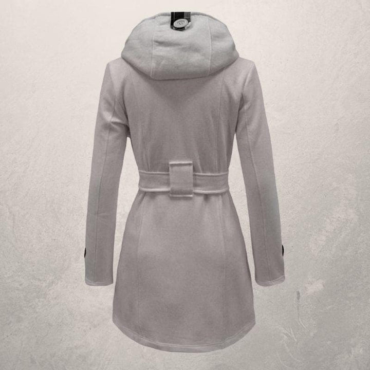 Fedrissa - Manteau Tendance Ceinture Capuche