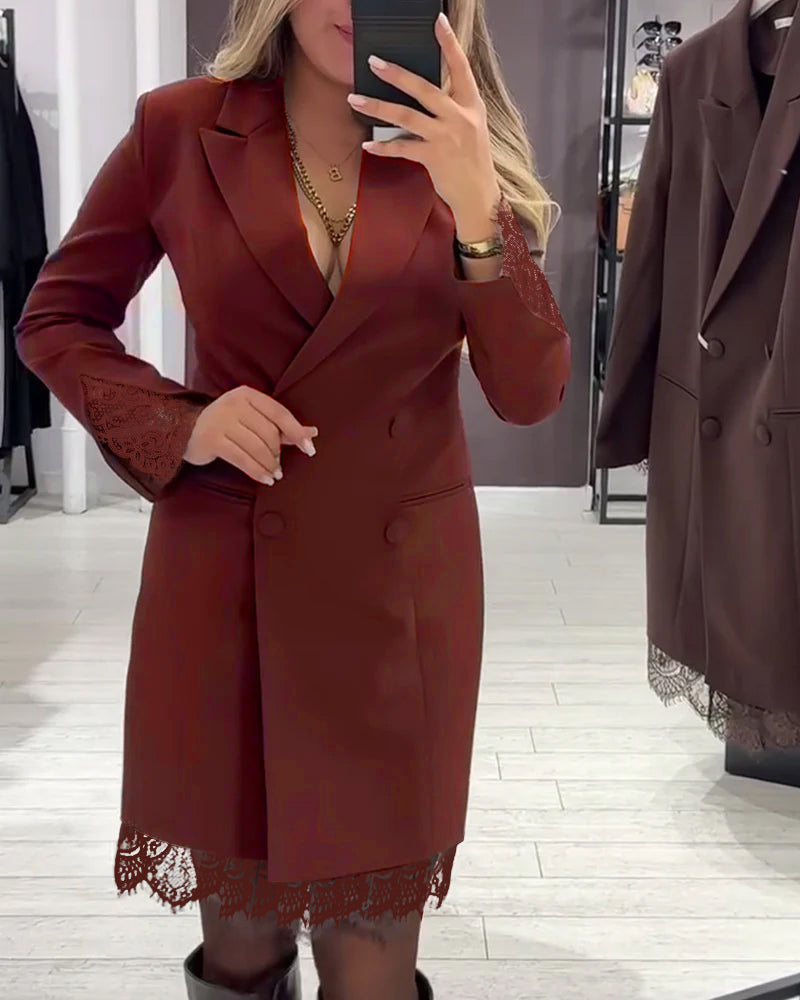 Isabel - Robe À Col V Et Inserts