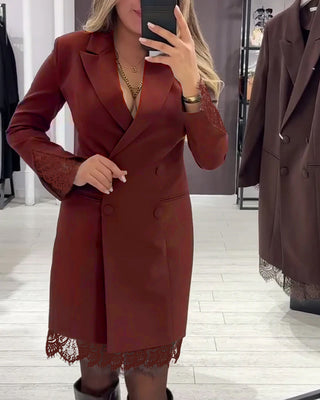 Isabel - Robe À Col V Et Inserts