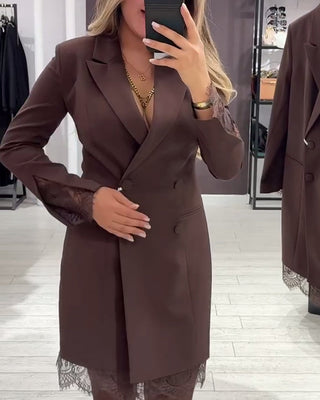 Isabel - Robe À Col V Et Inserts