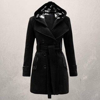 Fedrissa - Manteau Tendance Ceinture Capuche