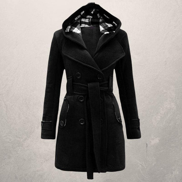 Fedrissa - Manteau Tendance Ceinture Capuche