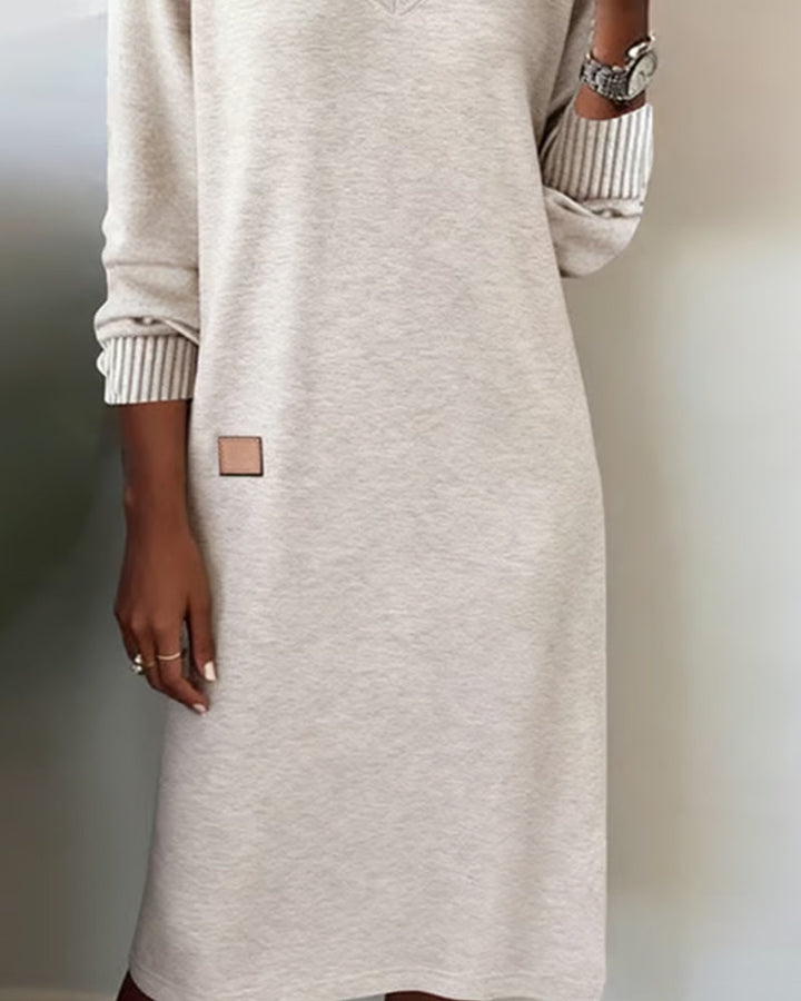 Isa - Robe Pull Col En V Élégante