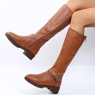 Eline - Bottes hautes élégantes à boucle