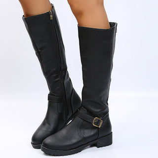 Eline - Bottes hautes élégantes à boucle