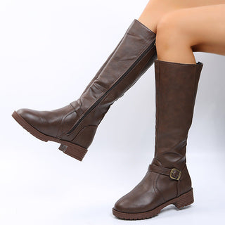 Eline - Bottes hautes élégantes à boucle
