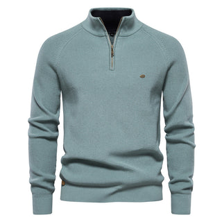 Pierre - Pull Demi-Zip Maille Côtelée