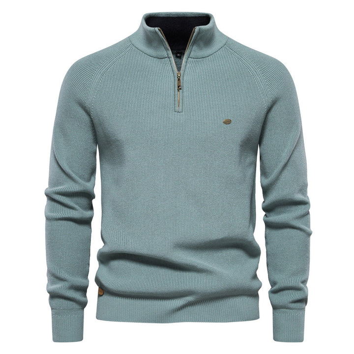 Pierre - Pull Demi-Zip Maille Côtelée
