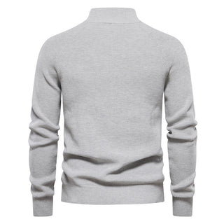 Pierre - Pull Demi-Zip Maille Côtelée