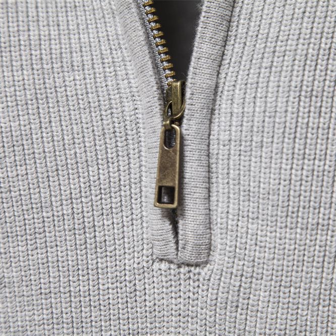 Pierre - Pull Demi-Zip Maille Côtelée